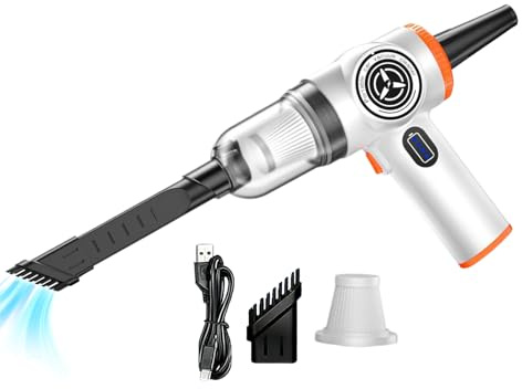 manhegari Aspirateur de voiture portable | 15 000 Pa rechargeable - Aspirateur d'intérieur - Aspirateur de véhicule - Pour la maison, les meubles, les véhicules, les SUV, les camping-cars, les