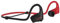 Divacore - Redskull - Auriculares Deportivos inalámbricos - Interior/Exterior - Ajuste Resistentes al Agua, al Polvo y al Sudor - Micrófono Incorporado - Batería de 10 Horas - Rojo
