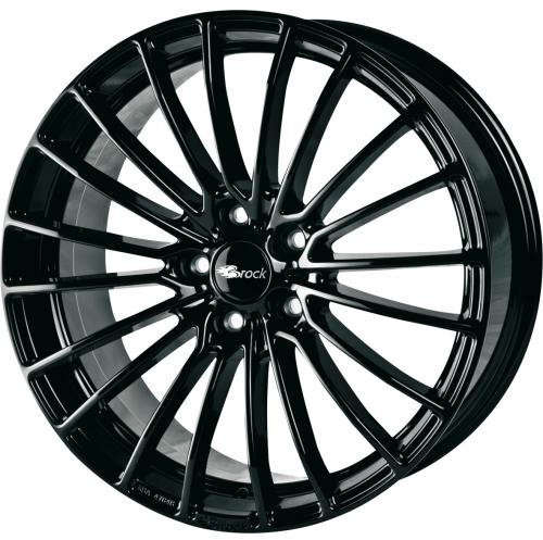 Brock B24 schwarz lackiert 8x19 ET45 5.00x108.00 Hub Hole 72.60 mm - Alu felgen