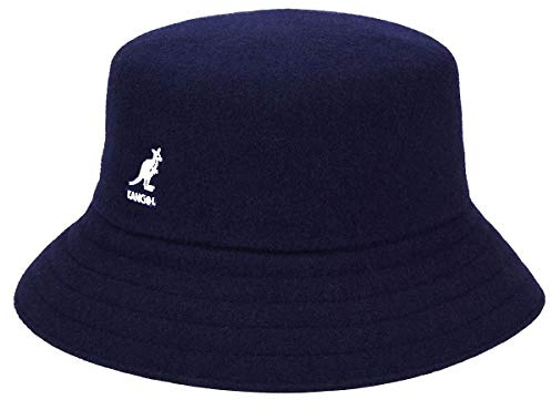 Kangol Wool Lahinch Hut Wollhut Fischerhut Stoffhut Clubhut Trendhut Damen/Herren - Winter Herbst-Winter - XL (60-61 cm) dunkelblau