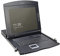 DIGITUS 19 KVM Konsole mit 17 TFT Display (4:3), UK-Tastatur-Layout, KVM Switch mit 8 Cat5 Ports, Schwarz