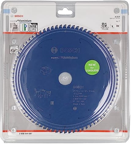 Bosch Accessories Professional Kreissägeblatt Expert for Aluminium (Aluminium, 254 x 30 x 2,4 mm, 78 Zähne, Zubehör Akku Kreissäge)