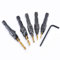 KATUR Kegelsenker-Bohrer, titanbeschichtet, HSS Power Handbohrer-Bit-Set, Schraublochgröße, Spiralbohrer-Bit-Set mit 1/4-Zoll-Sechskantschaft, Holzbearbeitungs-Kit (#5/#6/#8/#10/#12)