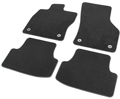 Seat 5F0863011LOE Textil Fußmatten Stoffmatten 4-teilig Velours Matten schwarz, nur 5-Türer