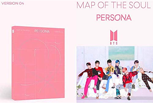 BTS (Version 4) Map of The Soul Persona Album Bangtan Boys CD + Poster + Fotobuch + Mini-Buch + Fotokarte + Postkarte + Fotofilm + Geschenk (Extra BTS 6 Fotokarten Set)