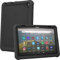 TECHGEAR Custodia Protettiva Compatibile con Amazon Fire HD 8 / HD 8 Plus 2020, Cover Antiscivolo in Silicone Morbido e Resistente agli urti Con Pellicola Protettiva [Nero], Idiale per Bambini