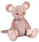 Histoire d'Ours - Peluche Souris - 25 cm - Bleu - Peluche Enfant - Lily La Souris Rose - Fidèles Compagnons - HO3068