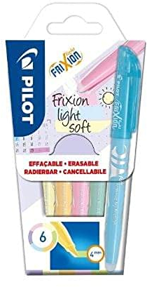 PILOT Frixion Highlighter Pastellfarben leicht weich radierbar