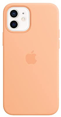 Apple Silicone Case with MagSafe (for iPhone 12 | 12 Pro) - Cantaloupe