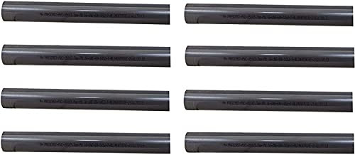 well2wellness® PVC Rohr 50mm PVC Druckrohr 50mm 10 bar - 8 x 50cm