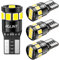 AGLINT T10 W5W 194 LED Ampoules CANBUS Sans Erreur 4PCS 12V 12SMD 501 168 pour Voiture Intérieur Dôme Plafonnier Eclairage Coffre Feux De Plaque d'immatriculation 6500K Blanc