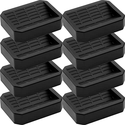 Peohud 8 Pack Bed Wheel Stoppers, Rubber Furnitures Caster Cups, Bed Furniture Stopper, Anti-Sliding Castor Wheels Stoppers for All Wheels of Furniture, Sofas, Beds, Chairs, Prevents Scratches