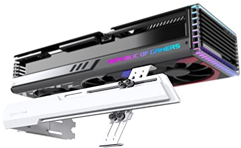 EZDIY-FAB GPU-Halterung Grafikkarte GPU-Unterstützung Videokartenhalterung Halterung,Schanzbare Struktur,Videokarte Sag Holder/Halterung für Holster RX7990XTX,RTX4090,Weiß-341-3