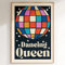 Vintage Discokugel Poster Drucke Retro Ästhetisches Poster Tanzende Königin Poster Wandkunst Retro Disco Kunst Bunte Ästhetische Malerei 70er Jahre Poster Trendy Retro Leinwand Wandkunst 40,6 x 61 cm