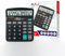 AAJ Electronic Calculator | Desktop Calculator | 12-Digit Solar Battery Dual-Power, LCD Display and Large Buttons | Office and School work (Battery Included) - Black