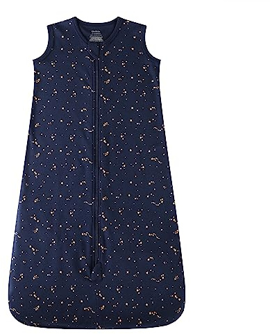 Owlivia Baby Organic Cotton Wearable Blanket 0.5 Tog & 2.5 Tog Unisex Sleeping Sack with 2-Way Zipper, Boys Girls Swaddle Blanket Infant Sleeping Bag (0.5 Tog Starry Sky, 3-12 Months)