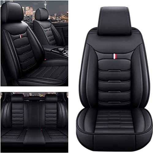MEYASH Auto Leder Sitzbezüge für Mercedes Benz GLK SUV GLK 200 / GLK 220 CDI/GLK 250 2008-2015, Airbag kompatibel Allwetter Leder Komfortables sitzbezüge Autozubehör,A