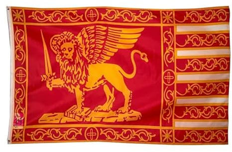 Flagge, 90 x 150 cm, ohne Fahnenmast, große Flagge, Republik Venedig, ruhigster Ft, Banner Italien