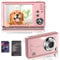Fine Life Pro Digital Camera, 4K HD 1080P 48MP Photo Camera, Compact Camera with 32GB SD Card, FHD Photo Camera, 16X Digital Zoom, Pink