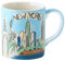 Mila Keramik Städte-Becher New York ca. 250ml Tee- & Kaffee-Tasse mit Sehenswürdigkeiten wie Freiheitsstatue Chrysler & Empire State Building sorgt als Geschenk für Urlaubs-Laune und Reise-Glück