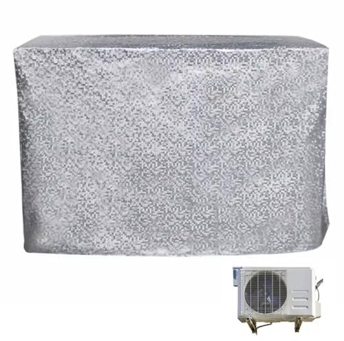 Air Conditioner Cover For Outside Units Waterproof Dustproof Ac Condenser Covers Outdoor Ac Polyester Dust Cover Winter For Mini Split Heat Pump Condenser Compressor(Size:80x30x58cm,Color:Grey1)