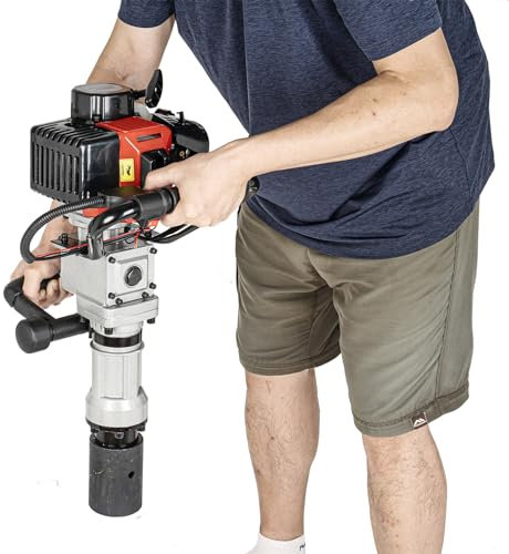 32,6 cc, 2-Takt-Pfosten-Treiber, Benzin, T-Pfosten, Leiter, Säulen, Maschine, Garten, Post Hole, Digger, robuster Benzin-Pfahltreiber für Zaun, Bauernhof, Pfahl-Set