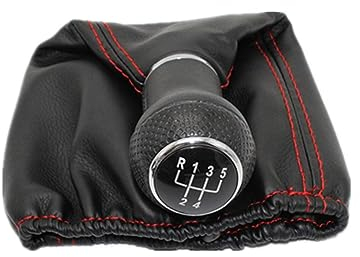 SPYKEY Auto Schaltknauf Für VW Polo Classic 6N 6N2 1996-2002 Lupo 6X1 1999-2006 Caddy 1997-2002 5 Speed,Manueller Automatik Shifter Schalthebel Autozubehör,C