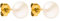 PURELEI® Pearl Ohrringe (Gold) – Damenohrringe aus langlebigem Edelstahl – Wasserfeste Ohrringe Damen – 1,56 cm Durchmesser – Modeschmuck für deinen individuellen Look