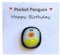 ALEGRE® Pocket Penguin Hug, Pinguin Geschenk, Niedlich Glas Eine Kleine Taschen Pinguin Umarmung mit Ermutigend Grußkarte, Ermutigende Geschenke, Trost Geschenke, Mini Pinguin Spielzeug Dekoration