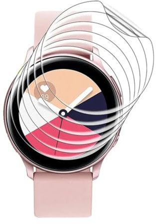 Pellicola idrogel 5pcs per Samsung Galaxy Watch Active2 Active 2 40mm Smart Watch Trasparente TPU Pellicola Protettiva Schermo Touch Sensibile, HD Clear, Ultra Sottile, Auto Guarigione