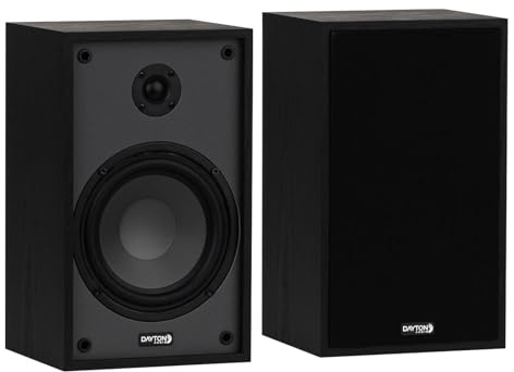 Dayton Audio Classic B65 Bookshelf Speaker Pair (Black)