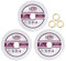 QUEFORET 125mm Diamond Glass Cutting Discs 3pcs - Cut Off Wheel for Glass Jade Crystal Wine Bottles, 22.23mm Arbor, with Washer