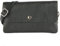 modamoda de - T257 - Echtleder Umhängetasche Small made in Italy, Farbe:Schwarz