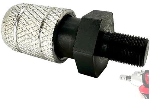 Pro-Graad 1/4” Hex Shank Converter, Quick Change Bit Holder Adapter for Milwaukee M12 Polisher Sander Tool, Upgrade Accessory M12 Polisher/Sander, Pack of 1