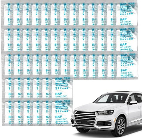 Xujuika 50 Uds Gel Absorbente para Inodoro Portatil | Polvo Absorbente De Orina | Polvo De Inodoro Portátil | Coagulante Portátil para Inodoro | Coagulantes WC Portatil para Camping, Pesca, Viajes