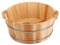 Foot Bath Bowl Wooden Pedicure Bowl Spa Massage Foot Soaking Tub Small Wooden Basin Bath Basin Remove Dead Skin for Home Sauna Care 14.2x6.3