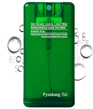 Pyunkang Yul [PKY] Ultimate Get Ready Quick Clear Mist for empfindliche Haut, beruhigt intensiv und beruhigt Rötungen mit Cica & Teebaum, kompakte Größe, koreanische Hautpflege (15 ml)