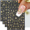 3D Weihnachts Nagelsticker Weihnachten Gold Christmas Nail Art Stickers Weihnacht Nagelfolie Selbstklebend Weihnachtsbaum Schneekugel Schneeflocke Nageldesign Winter Nail Sticker Nagel Aufkleber