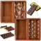 KIPTVO 2PCS Chocolate Moulds Silicone, Christmas Silicone Moulds, Reusable DIY Baking Molds Candy, for Christmas Party Baking