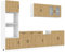 vidaXL 7-TLG. Küchenschrank-Set Kalmar Artisan-Eiche Holzwerkstoff, Küchenzeile Einbauküche, Schrank-Set, Unterschrank, Küchenschrank, Hängeschrank