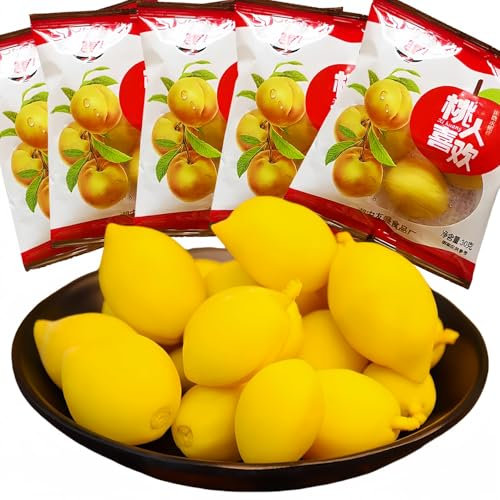 Fruits conservés, pêche aigre-douce (30 g/paquet x 5 paquets), collations chinoises, pêches, collations aux fruits, fruits secs, pêches blanches, bonbons, collations végétariennes, collations saines