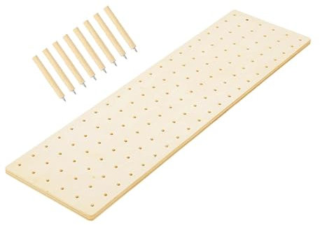 SiaBiced Organizador de cajón de de Madera con Clavijas del de Tablero de Clavijas Plato y Organizador de Platos para Platos