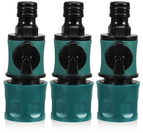 Gartenschlauch Kupplung Gardena Ventil Wasserschlauchschalter Schnellverbinder Schlauchkupplung mit Regulierventil Gartenschlauchverbinder in Leinen Gardena Schlauchverbinder ventile &verbindungen,3St