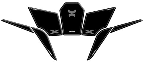 per moto KOVE 500X/525X, adesivo antiscivolo decorativo e protettivo, accessori di protezione per serbatoio del carburante dal design elegante (grigio)