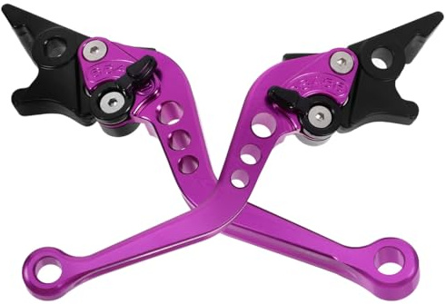 WRITWAA Motorrad-Bremshebelgriff Cnc Gefräster Aluminium Bremshebel Für Motorrad-Bremskupplungshebel Doppelscheibenbremse Einfache Montage 2 Stück 7.32 X 1.97 X 1.42 in