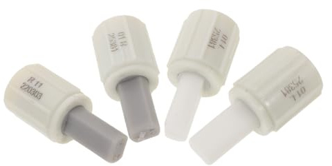 NULYLU 4pcs Soft Close Buffer Hinges Toilet Seat Damper Replacement Parts High Strength Plastic Symmetrical Left and Right Hinge Descent Design Minimizing Noise Toilet Lid Cushioning