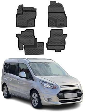 OMAC Gummimatten Fußmatten kompatibel mit Ford Grand Tourneo Connect 2013-2021 TPE 4X