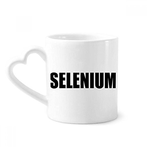 beatChong Selen Element Name Chemie Kaffeetasse Keramik Keramik-Tasse mit Herzen Griff 12 Unzen Geschenk