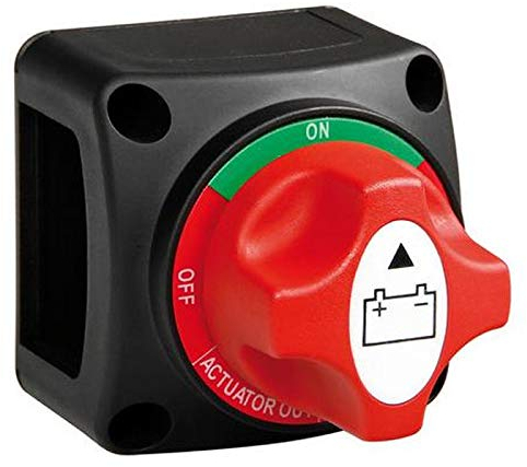 AutoScheich® Auto Batterie Trennschalter Hauptschalter Einbau ON-OFF-OUT Stromschalter 200A für LKW KFZ Boot 12V 24V bis 50V