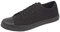 Ladies Canvas Shoes Plimsole Trainer Pumps Womens Lace Up Flat Shoes Black/Black Size UK 5 EU 38